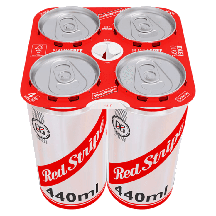 Red Stripe 4 Pack