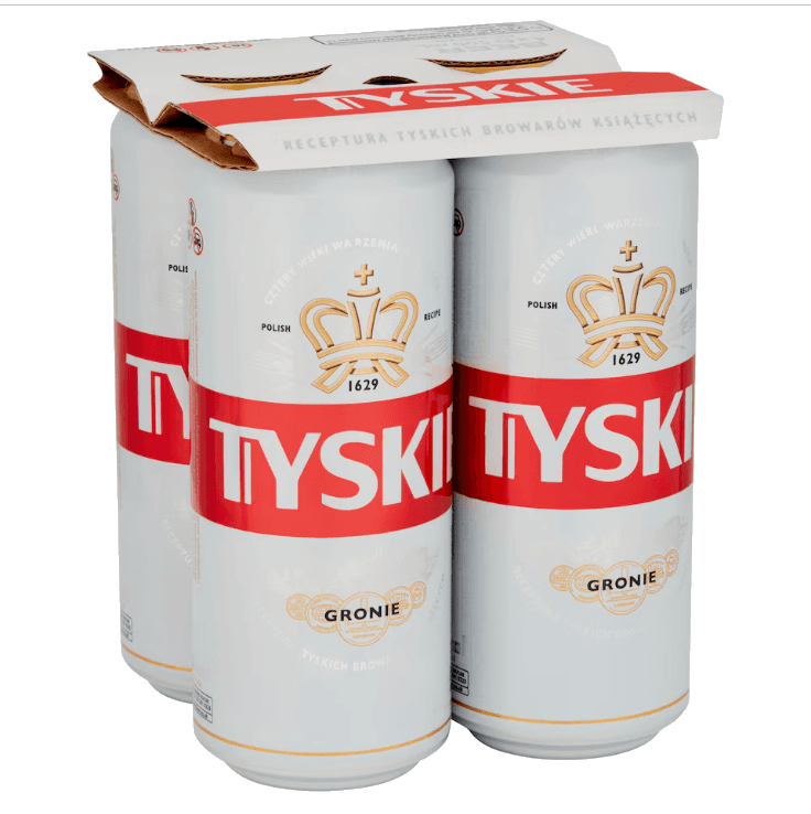 Tyskie Can 4 Pack