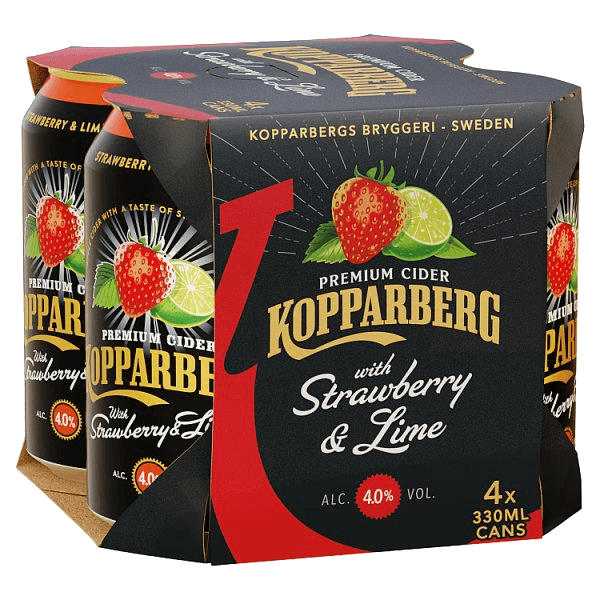 Kopparberg St/Li 4 Pack Can