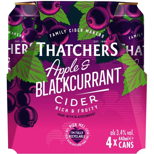 Thatchers Apple & Blackcurrant 4 Pack