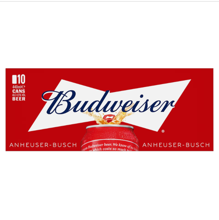 Budweiser 10 Pack Cans