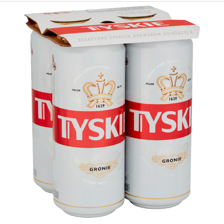 Tyskie Can 4 Pack