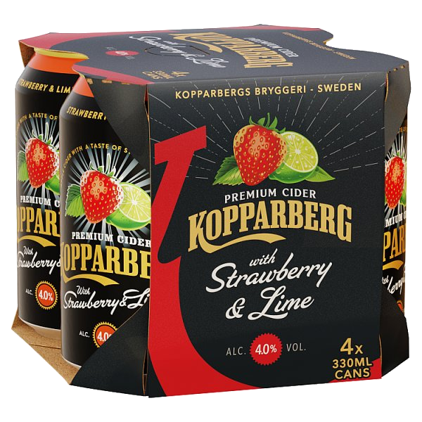 Kopparberg St/Li 4 Pack Can