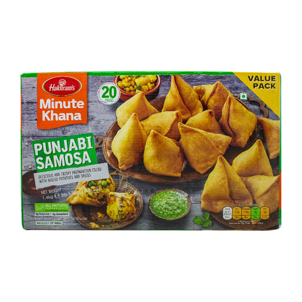 Haldiram's Punjabi Samosas with Mint Chutney