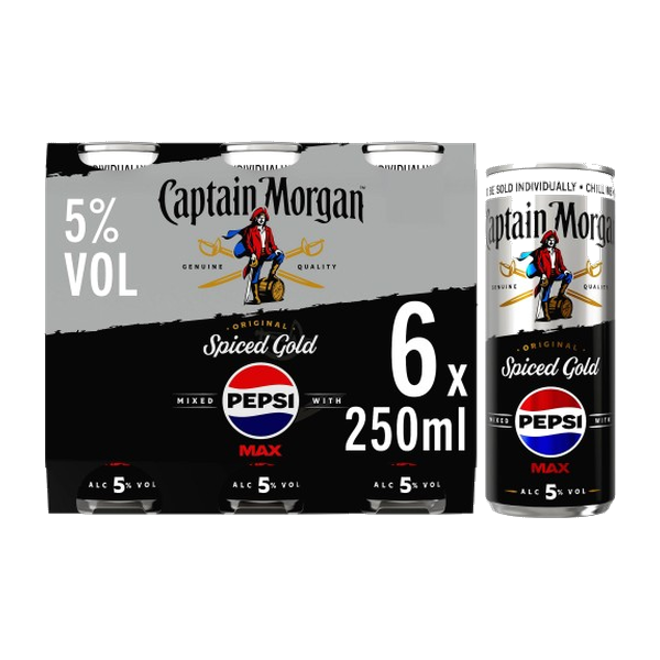 Captain Morgan & Pepsi Max Can