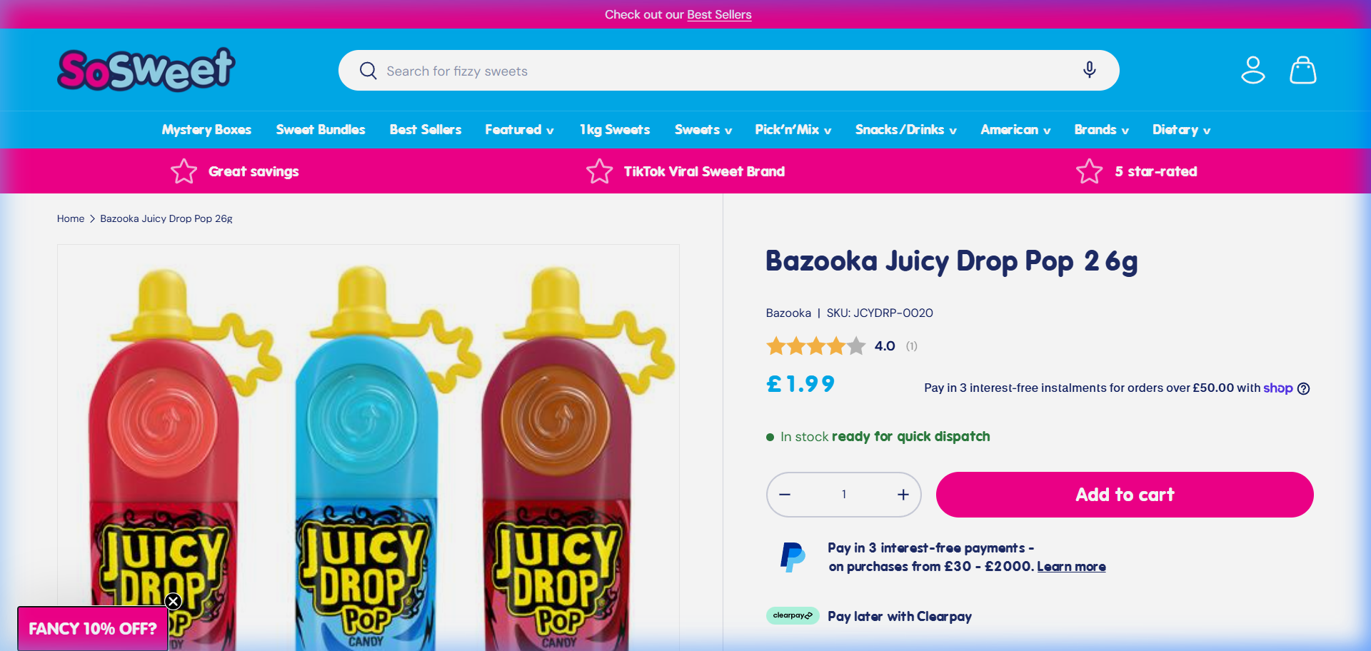 Baz Juicy Drop Gum Dip