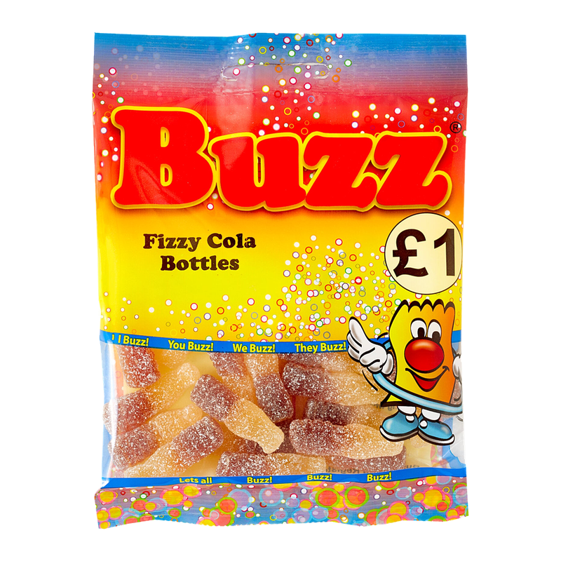 Buzz Fizzy Cola Bottles 150G