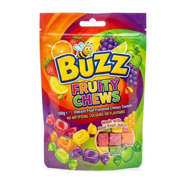 Buzz Fruity Chews 100G