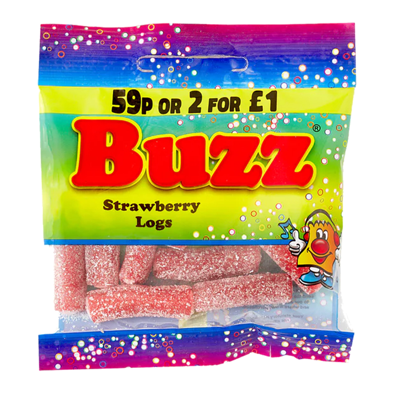 Buzz Strawberry Logs 120G