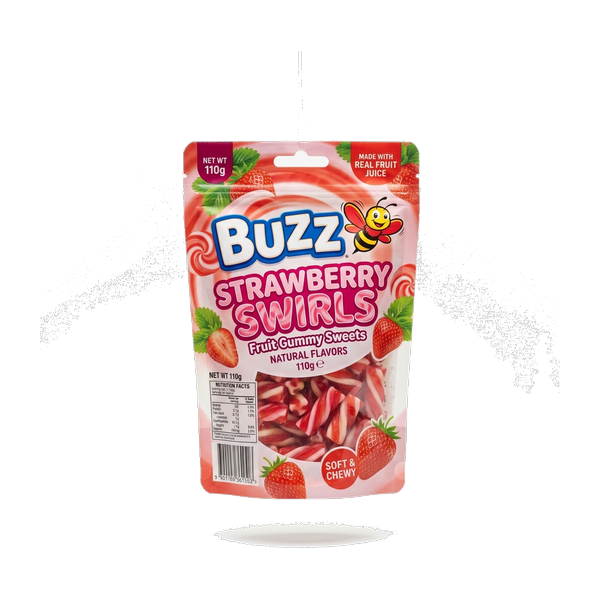 Buzz Strawberry Swirls 110G