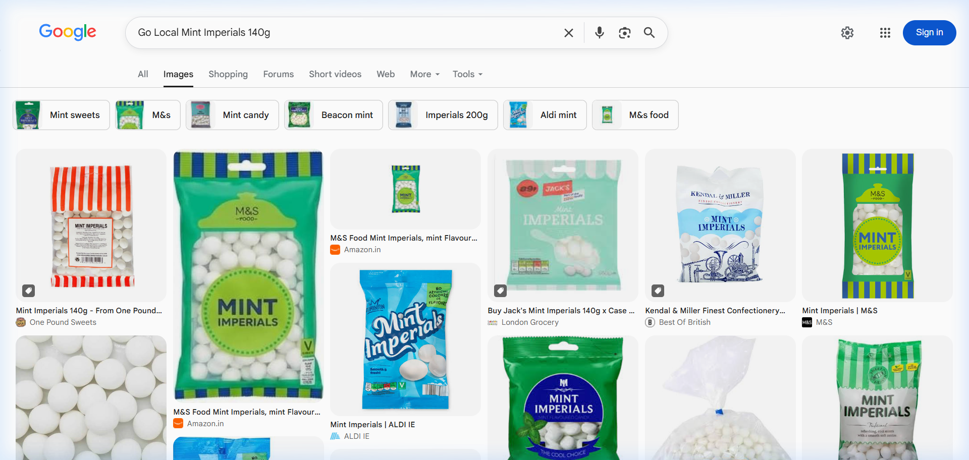 GO Local Mints Bag